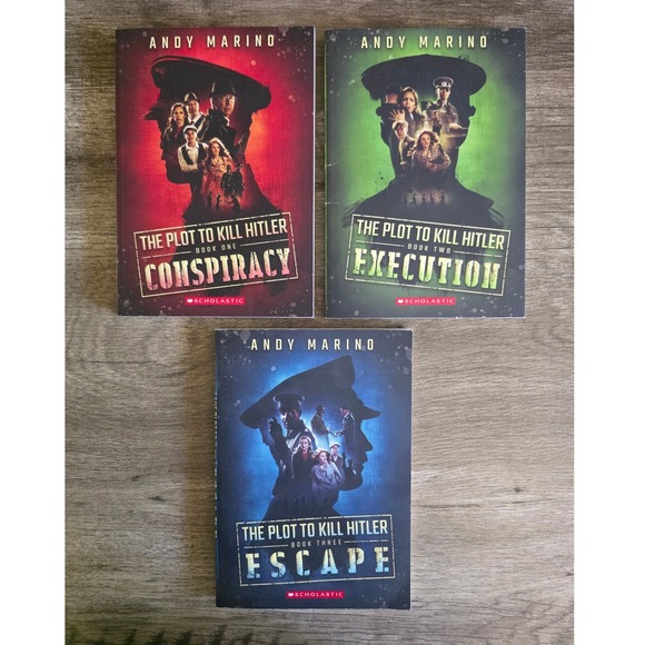 Scholastic Other - The Plot to Kill Hitler Trilogy Andy Marino Scholastic Books Conspiracy Escape